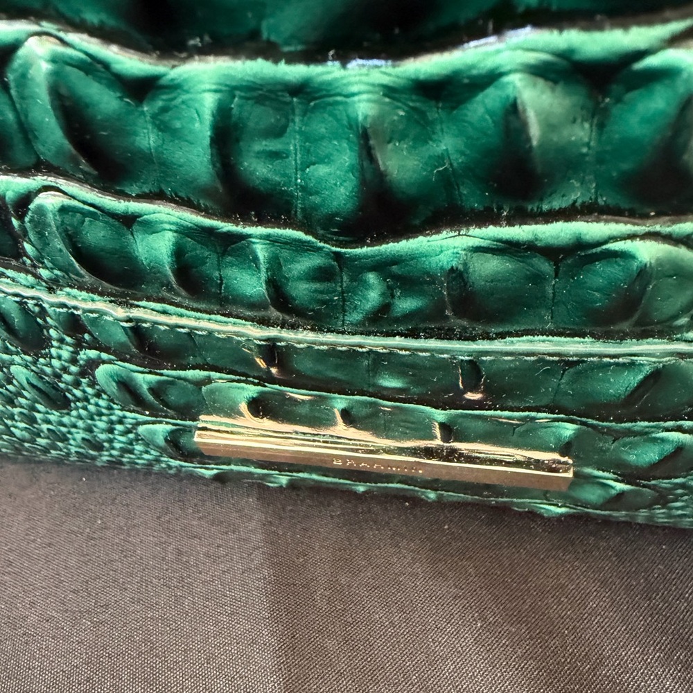 Brahmin Emerald Melbourne Crocodile-Embossed Shoulder Bag in Marlowe - Picture 14 of 14